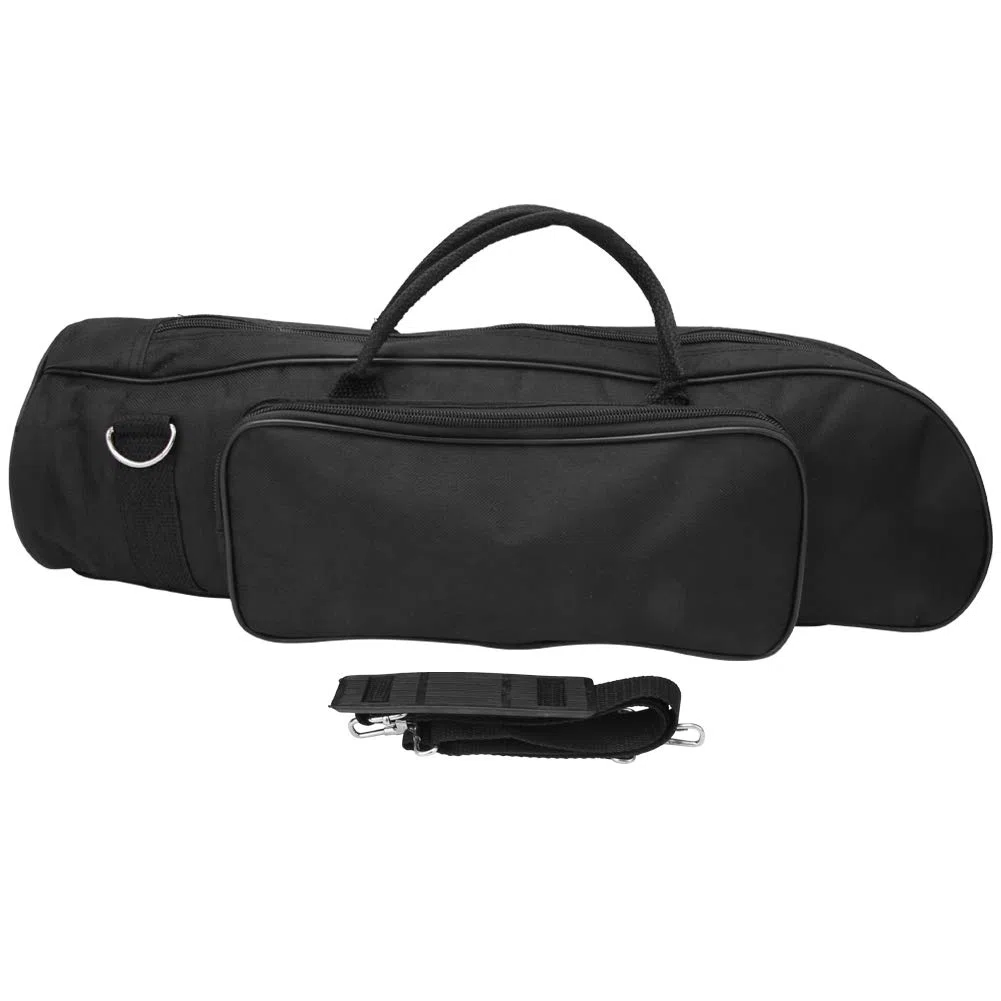 Dilwe Trumpet Bag, Custodia in Nylon Impermeabile per Tromba Custodia in Tessuto Resistente Accessori per Strumenti Musicali, Nero