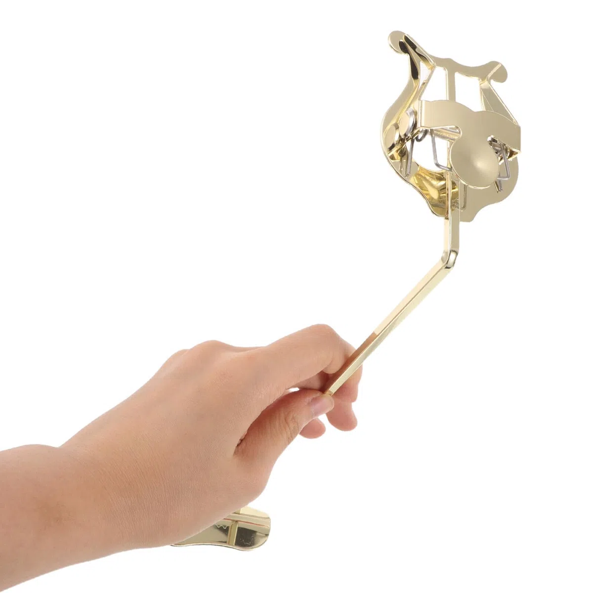 Clip in Metallo Oro per Spartiti per Sassofono Soprano e Alto Design Leggero e Morsetto Sicuro per Sessioni di Pratica e Utilizzo All'aperto