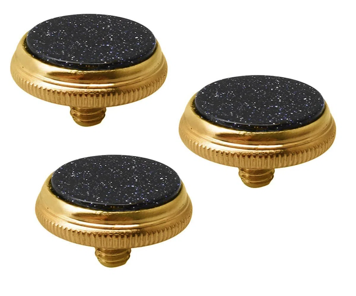 Jiayouy Gold Starry Sky intarsio tromba bottoni per tromba accessori di ricambio 3 pezzi
