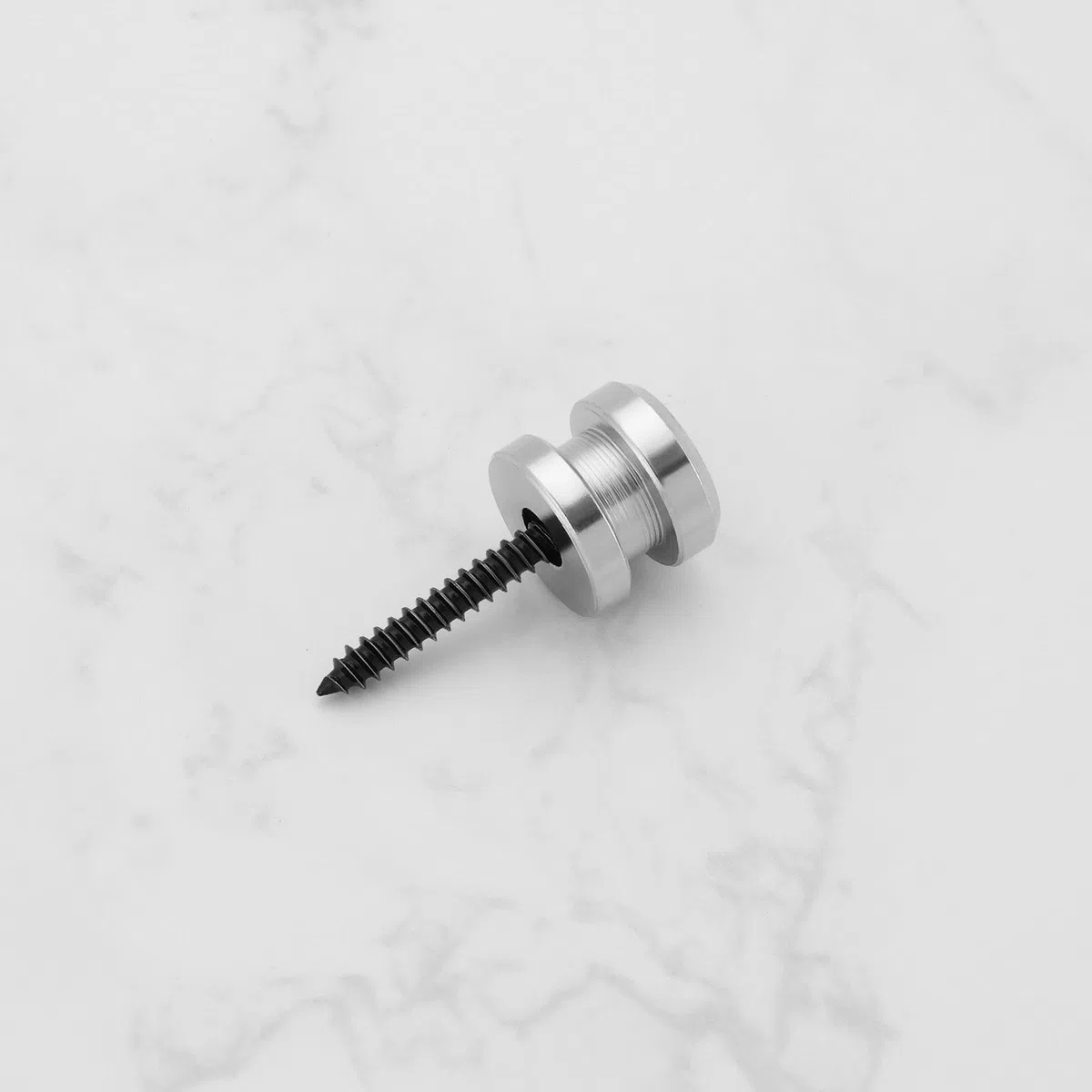 Create idea 2 Paia Di Lucchetti E Pulsanti Per Tracolla Chitarra Lucchetti Sicurezza A Sgancio Rapido Con Viti Di Montaggio Compatibile Con Schaller 11,9x9,9mm Argento