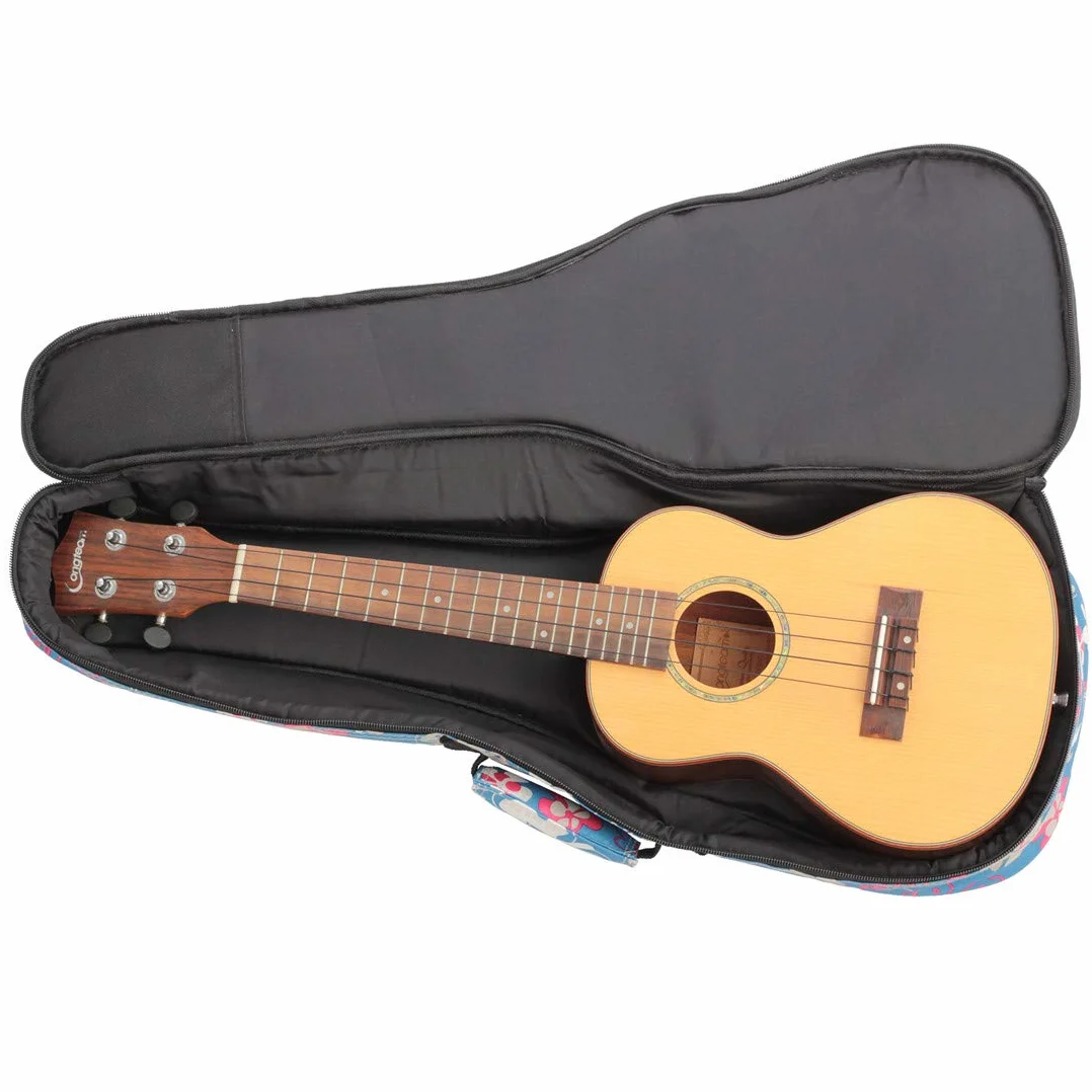 Custodia per ukulele con stampa, 10 mm, portatile, impermeabile, per ukulele