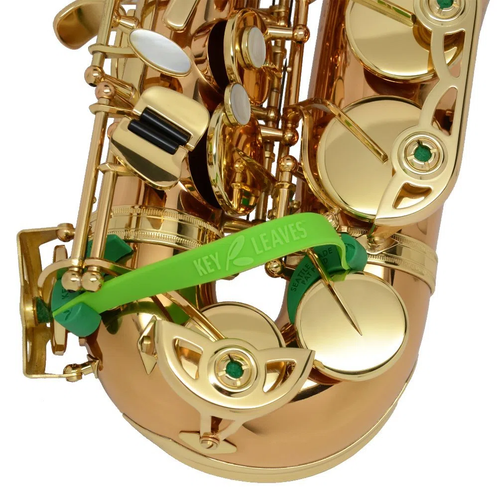 Key Leaves 751300 - Chiave per sassofono Alto, tenore e baritono, colore: Verde