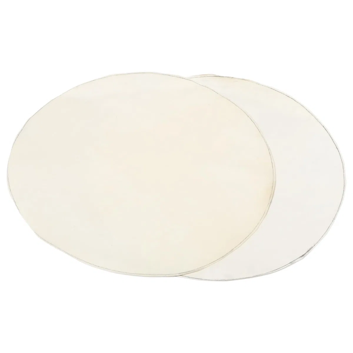 Generico 2 Pezzi Di Pelle Di in Pelle Di Capra Da 40 Cm Copertura Sostitutiva Per Conga e Tamburi Africani Accessori Per Strumenti Musicali Design Durevole e Autentico Suono