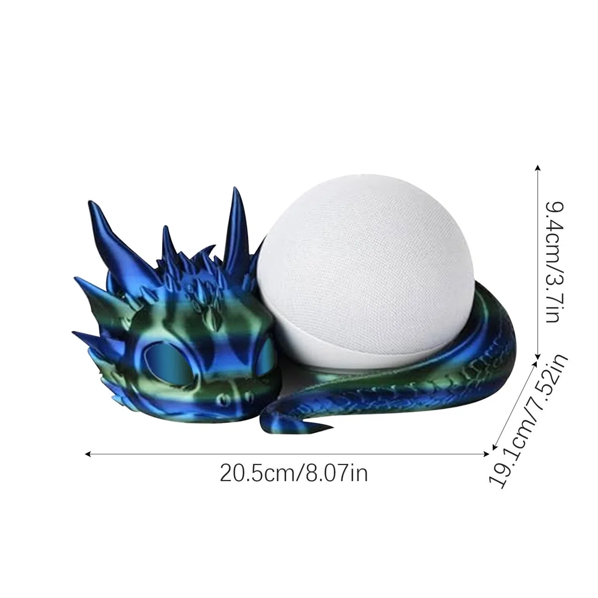 Supporto per drago 4/5a generazione Smart, supporto per altoparlante Drago, supporto per la decorazione della casa, scrivania e libreria