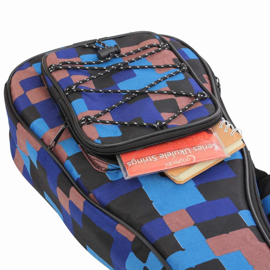 Custodia per ukulele con stampa, 10 mm, portatile, impermeabile, per ukulele