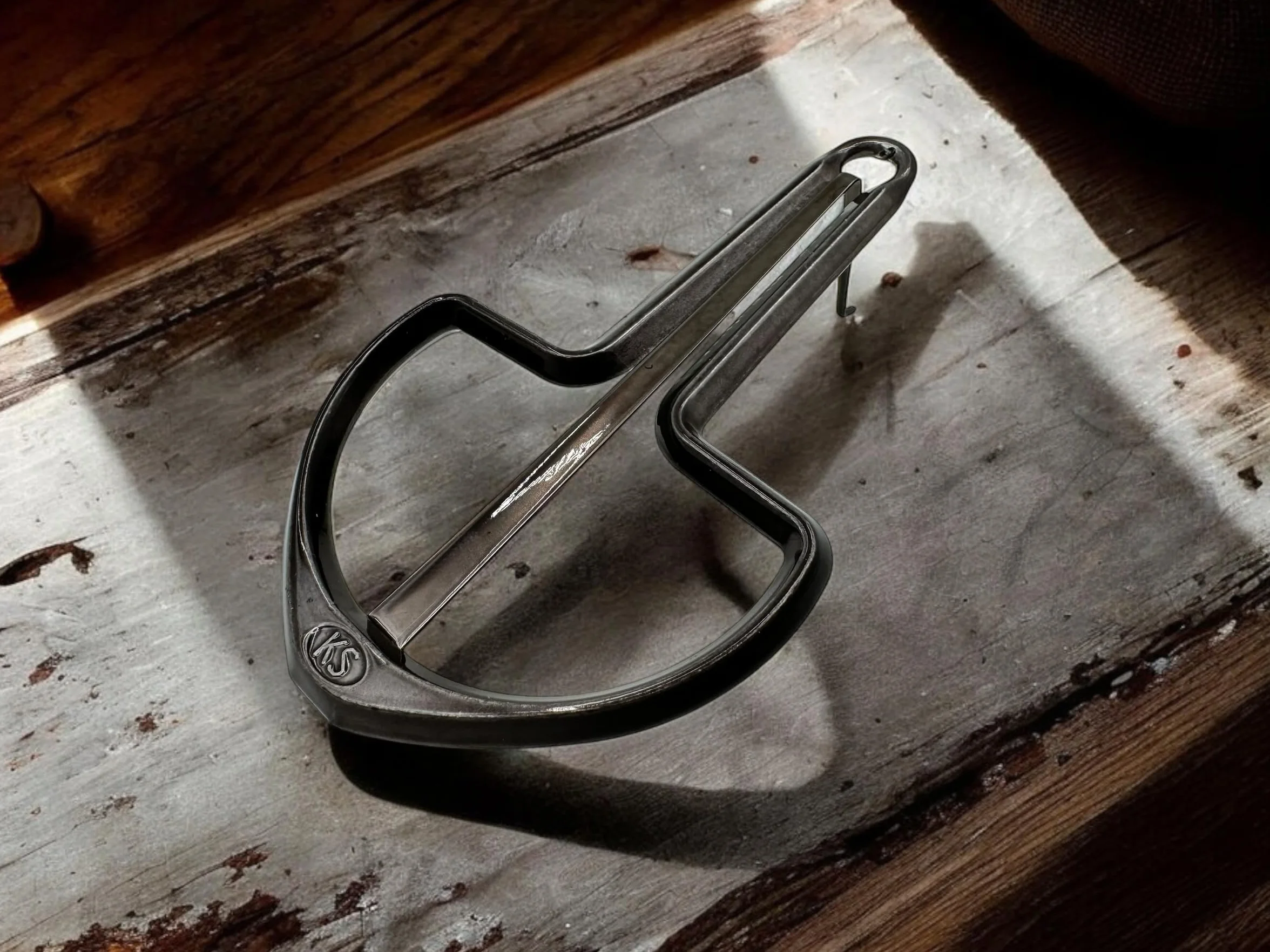 Tamburello originale nero antico edizione con istruzioni Austria Jaw Harp tamburo bocca arpa