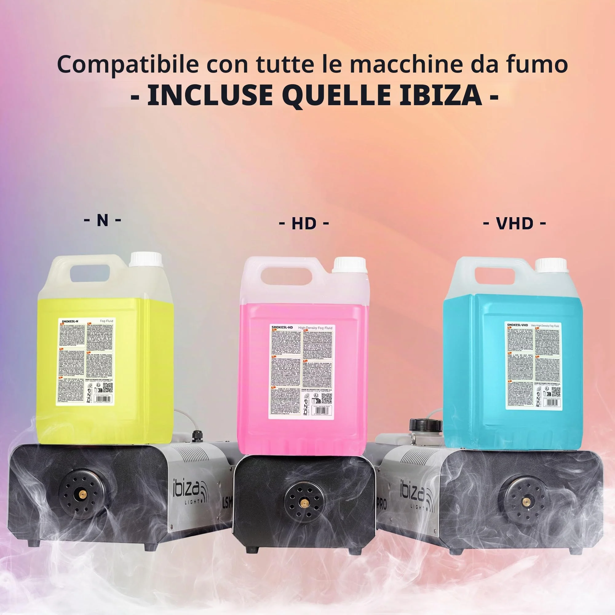 Ibiza - SMOKE5L-HD - Liquido per macchina del fumo ad alta densità - 5 litri