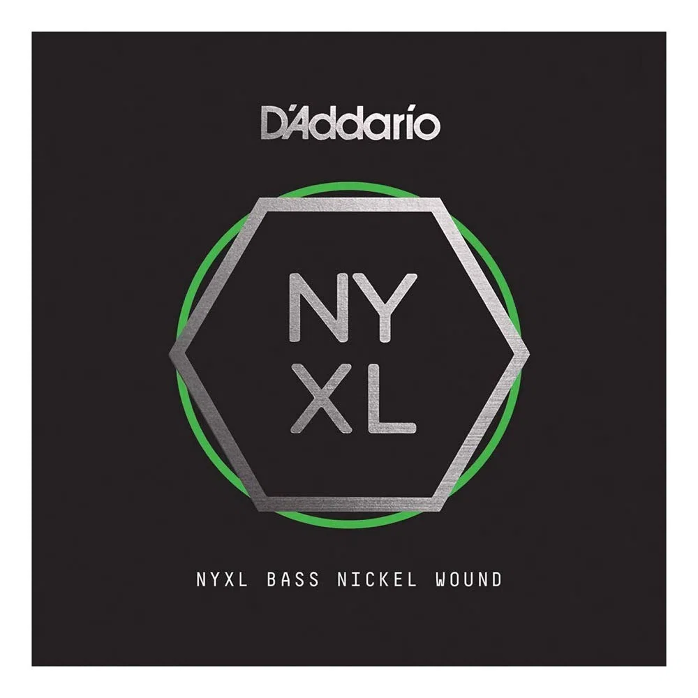 D'Addario NYXLB125T - Corda singola NYXL avvolta in nickel per basso, scala lunga, .125, tapered