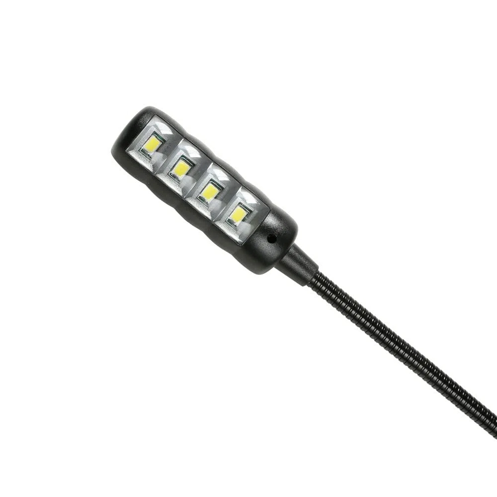 Adam Hall Stands LED 2 ULTRA XLR 3 - Lampada a collo di cigno XLR a 3 poli con 8 COB LED