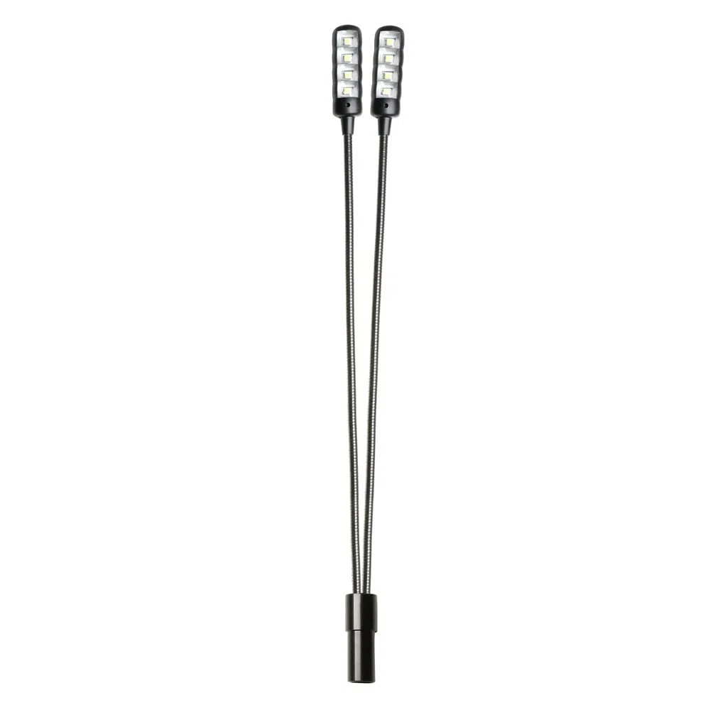 Adam Hall Stands LED 2 ULTRA XLR 3 - Lampada a collo di cigno XLR a 3 poli con 8 COB LED