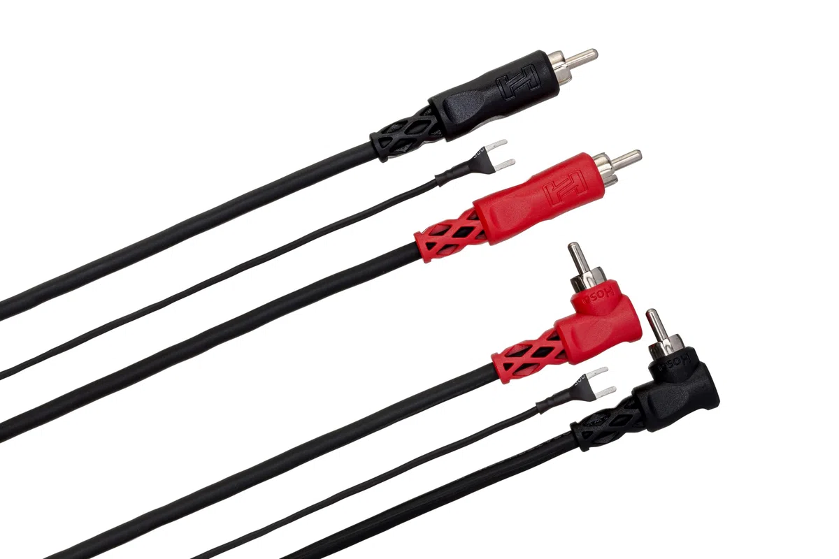 Hosa CRA-202DJ, Stereo Interconnect, Dual RCA to Same with Ground Wire, 2 m