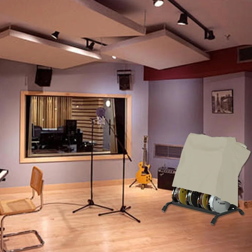 Copertura sicura per supporto per chitarra, materiale impermeabile, previene l'umidità e la polvere per chitarre acustiche (metri bianchi)