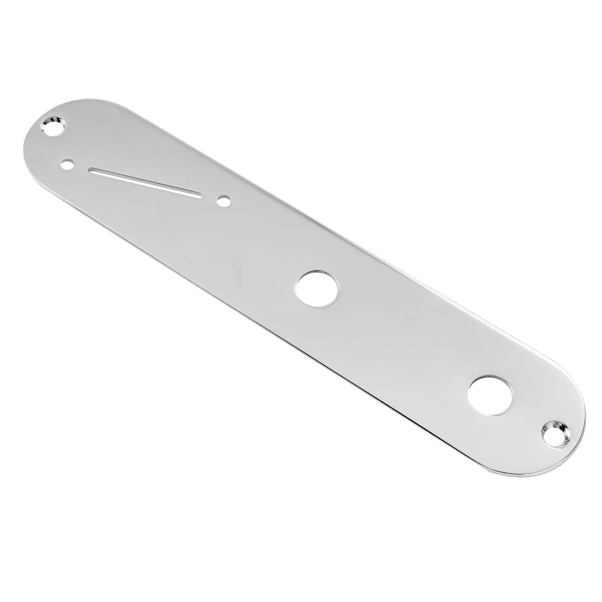 Musiclily Pro 32mm Piastra Controlli Telecaster in Acciaio con Foro Stretto Potenziometro e Slot Selettore Angolare per Chitarra Elettrica tipo Tele, Cromato