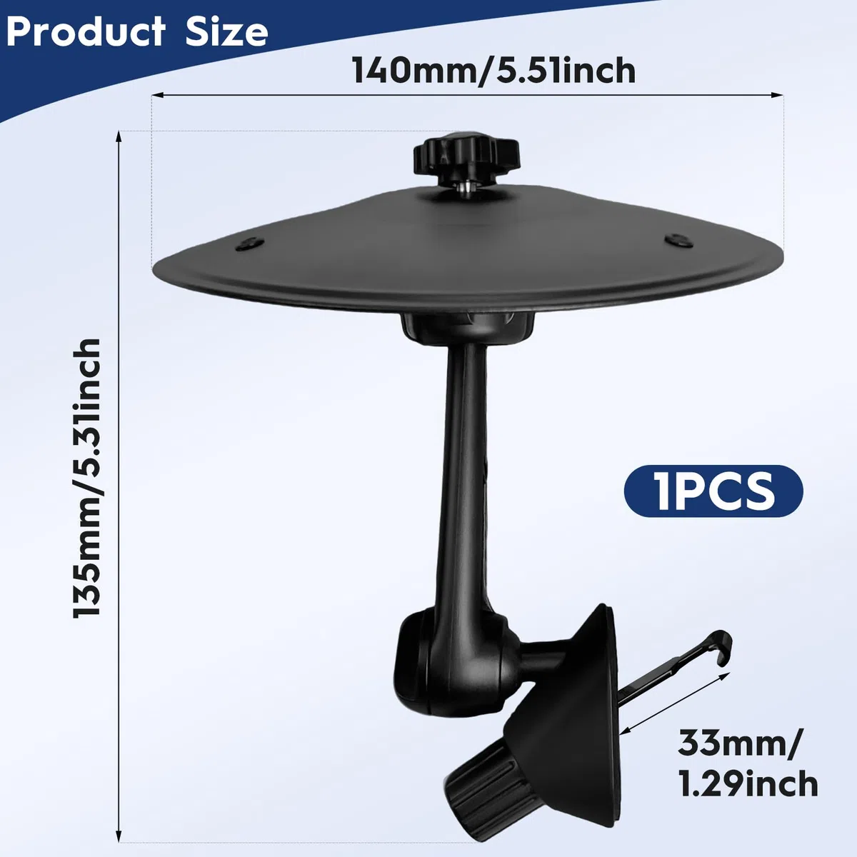 Vasca da crash per auto, mini clip per crash, tamburo a mano, strumenti a percussione, presa d'aria per auto, incidente automobilistico, cymbals, per tutti i tipi di veicoli, 1 campanello per auto