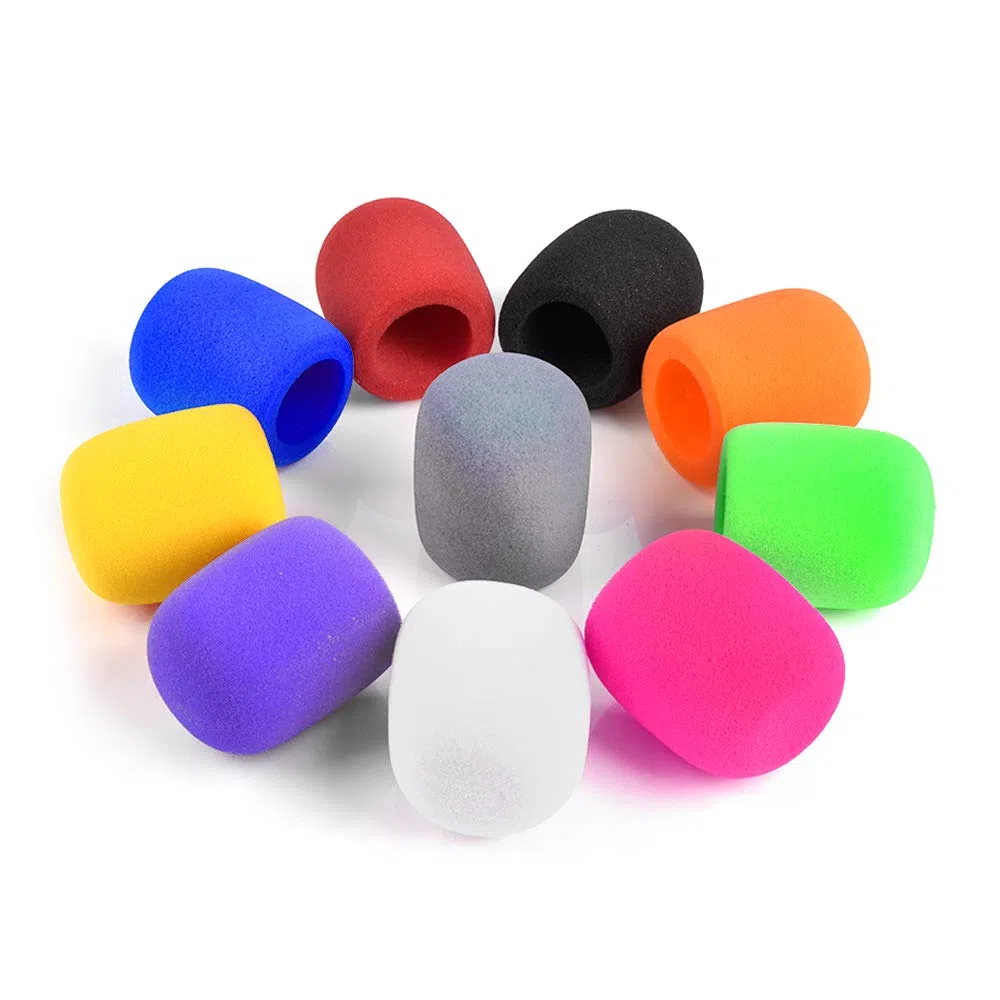 Dylan-EU quiodok 10 Pz 10 Colori Spugna microfono Custodia in Schiuma per Microfono Antivento microfono per Protezione del Microfono per Discorsi di Partito e Coro