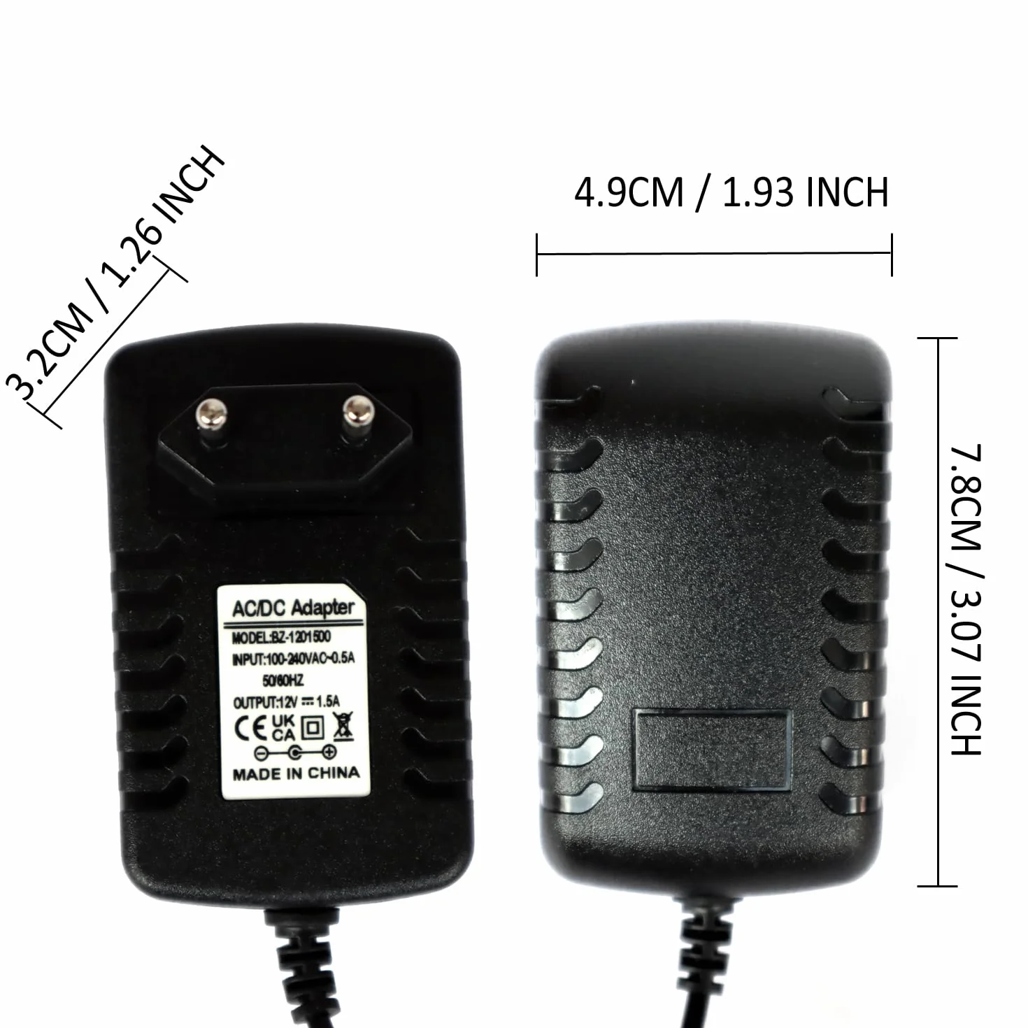 Adattatore da 12 V, cavo di ricarica compatibile con Yamaha Piano Keyboard PSR-E383, PSR-F52, PSR-E473, PSR-78, P-145, P-225, NP-15, NP-35, PA-130, PA-150b, P125, EZ-220