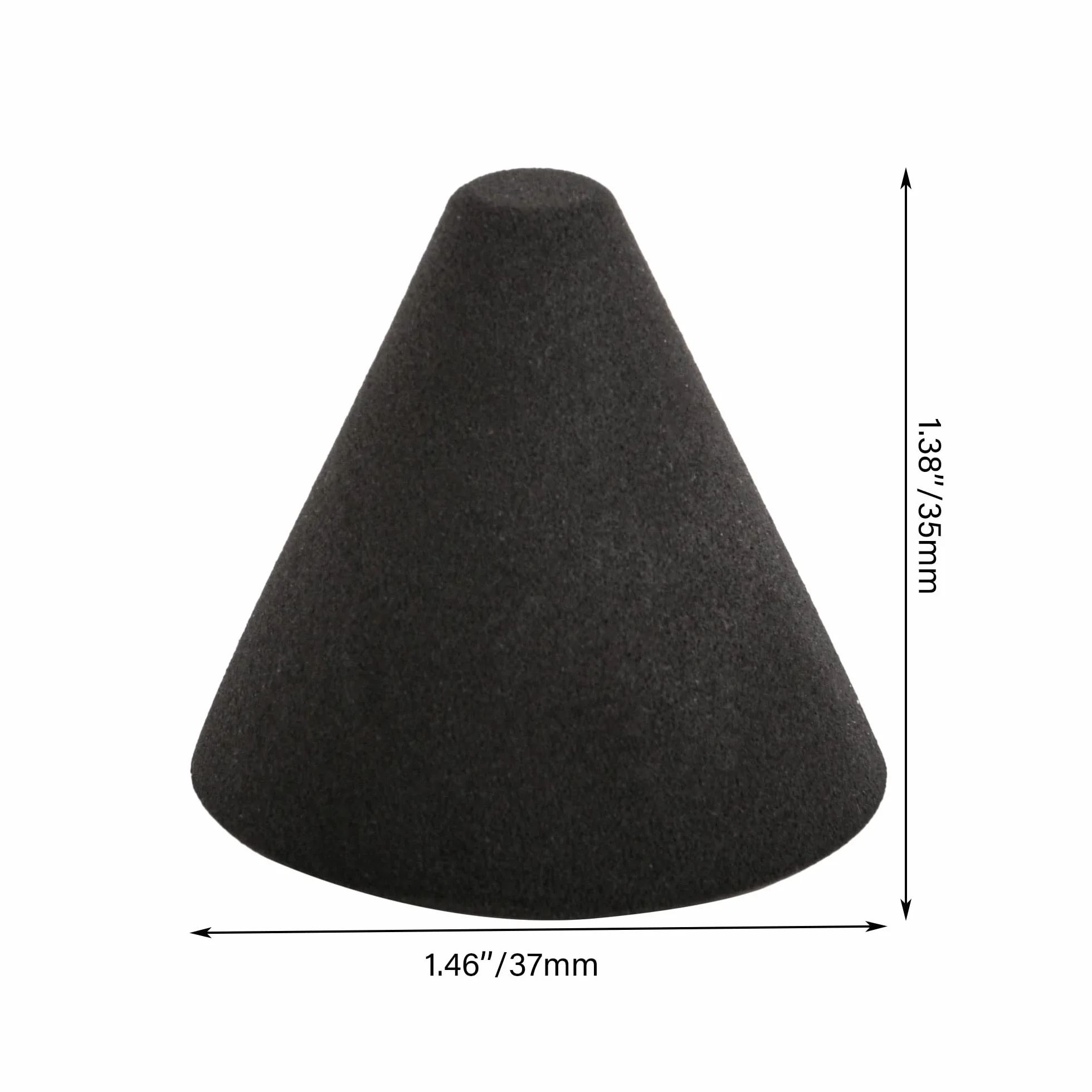 Black Foam Piezo Trigger Cone elettronico sostituzione tamburo 1.38x1.46 Confezione da 2