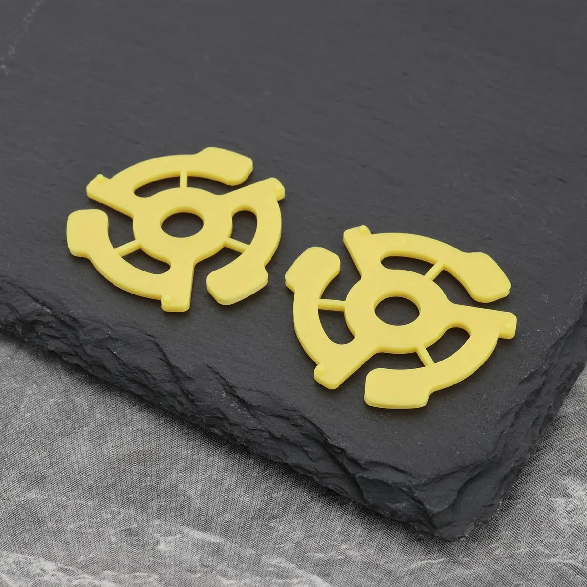 Adattatore Distanziatore Per Dischi In Vinile In Plastica Piatta Da 10 Pezzi Inserti A Scatto Accessori Adatti Per Giradischi In Vinile Da 7 Pollici A 45 Giri (giallo)