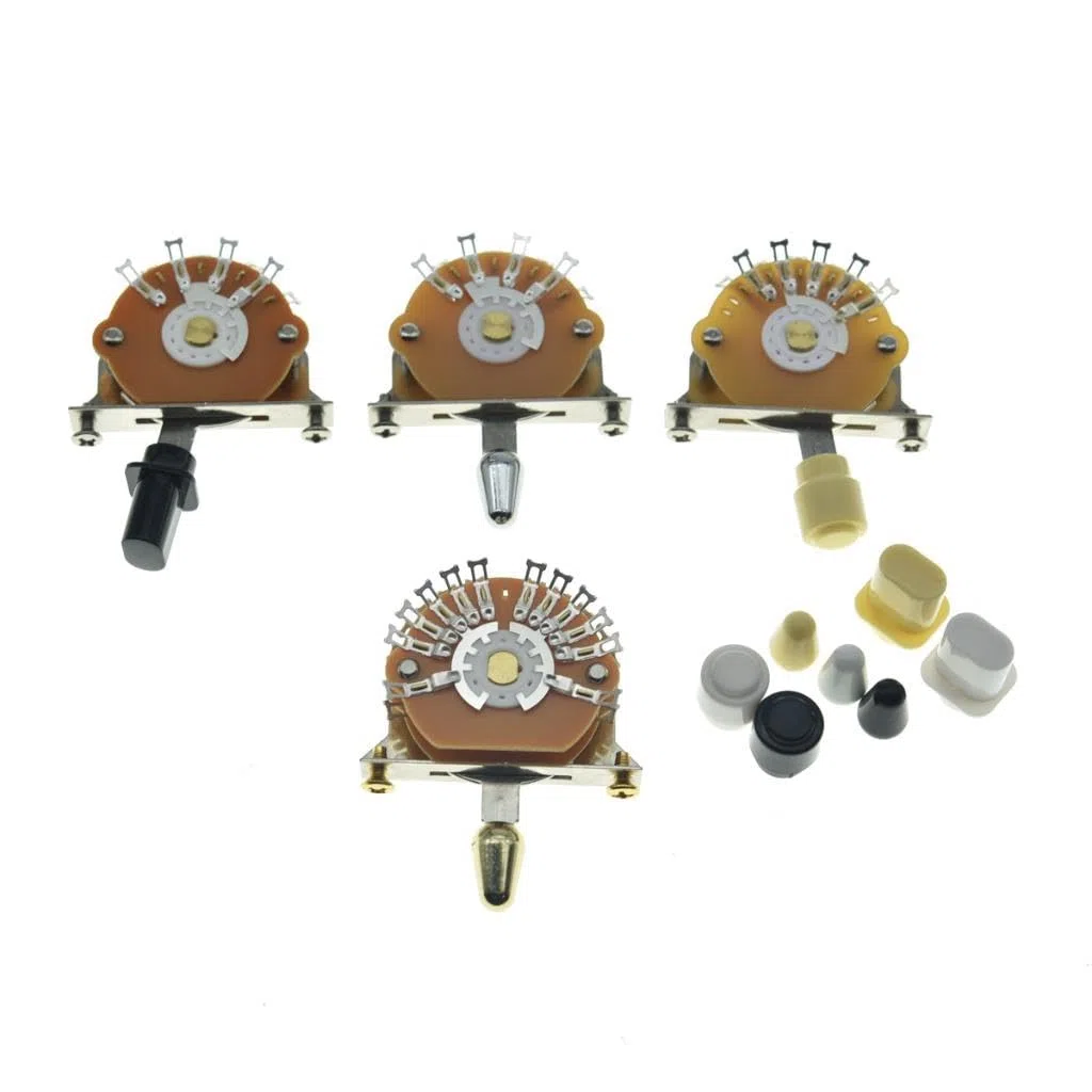 Dopro 4-way Chitarra Lama Interruttore Pickup Selettore Interruttore per ST/Tele/Chitarre Elettriche 3 Punte Top Hat