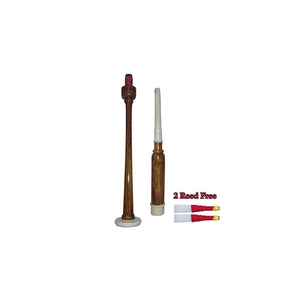 Practice chanter cornamuse Great Highland in palissandro naturale con 2 ance sintetiche in omaggio.