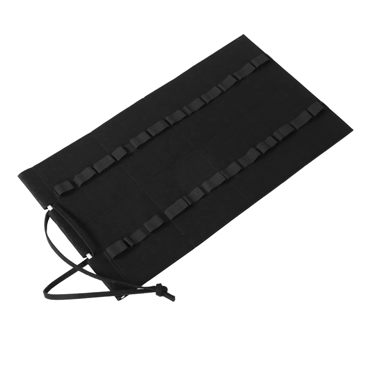 Porta Bacchette Batteria in Feltro e Legno Nero, Supporto Porta Bacchette Pieghevole Riduce Suoni e Oscillazioni, Design Portatile per Musicisti in Movimento