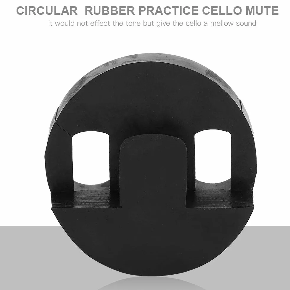 Sordina per Violoncello, Sordina per Basso Tourte Rotonda Sordina per Esercitazione in Gomma Rotonda Rotonda per Accessori per Strumenti Musicali per Violoncello Nero