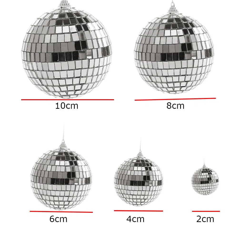 Piccola sfera a specchio 19 Pezzi, Sfere Da Discoteca Per Feste, Bella e Divertente,per la Decorazione Degli Alberi di Natale,Decorazione per il Confronto Delle Celebrazioni(5 Dimensioni)
