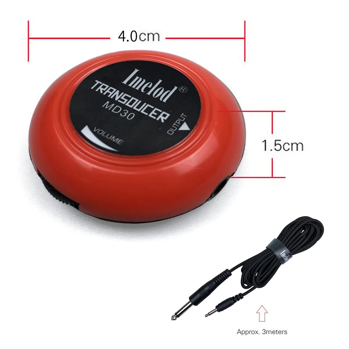 Imelod Chitarra Pickup Contatto Microfono Trasduttore per chitarra Ukulele Violino Mandolino Banjo Violoncello Kalimba Drum