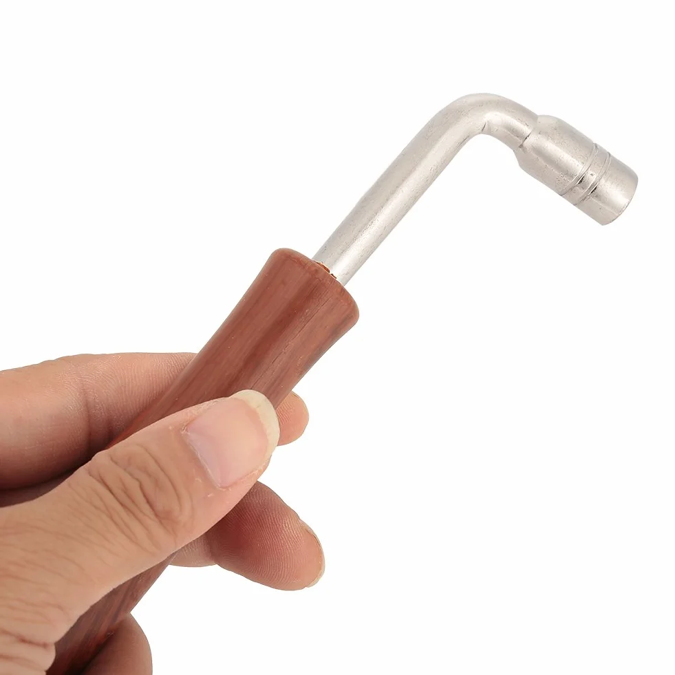 Tbest 3/8 Piano Tuning Key,Pianoforte Professionale Tuner Spanner L Forme Pianoforte Tuning Hammer Leva Chiave Legno Disk Maniglia Guzheng Riparazione Strumento
