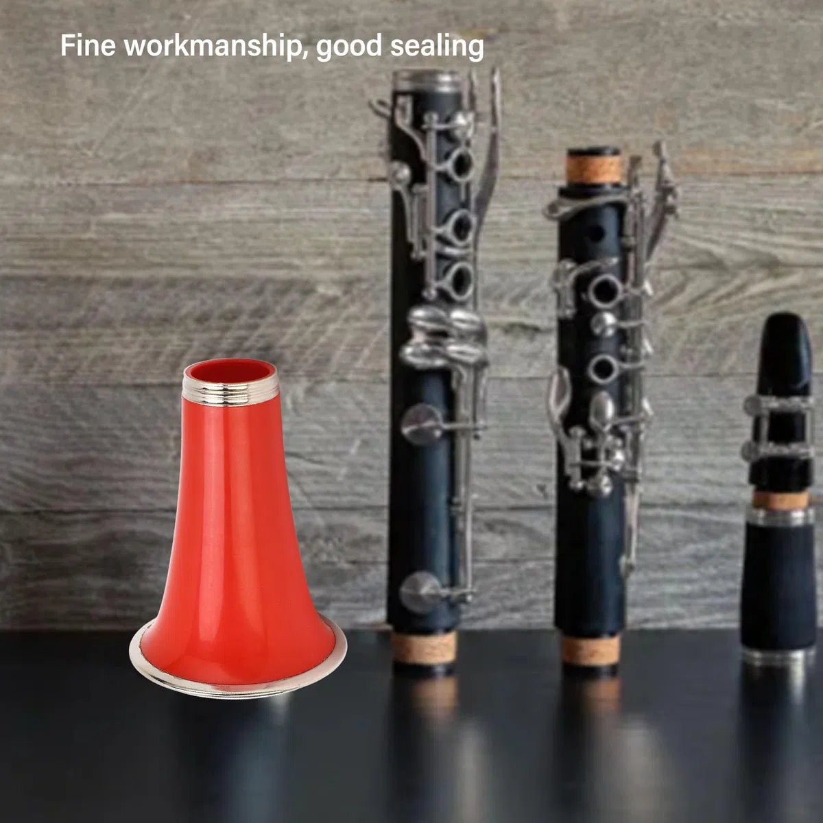 Campana per Clarinetto Leggera, Plastica ABS Durevole con Buona Resistenza Alla Corrosione, Anello in Metallo Placcato in Nichel per Vari Strumenti a Fiato, Campana per (CC29