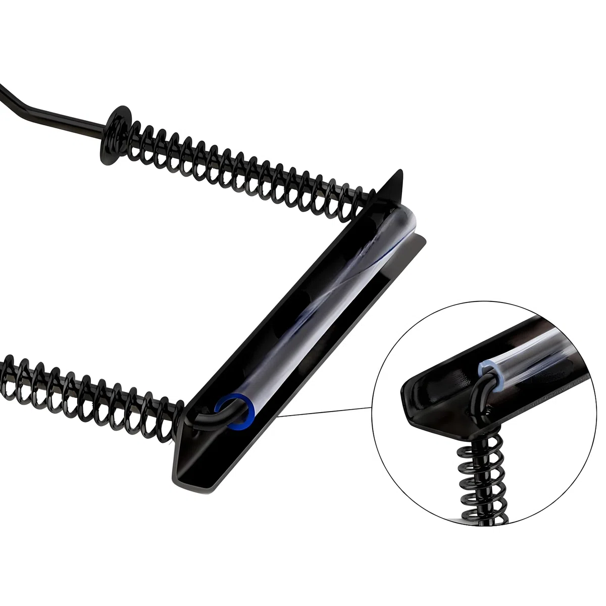 Supporto per armonica a bocca RuiJOTWAT a 10 fori Morsetto per collo armonica regolabile in metallo Supporto per armonica a bocca a 10 fori con sospensione al collo