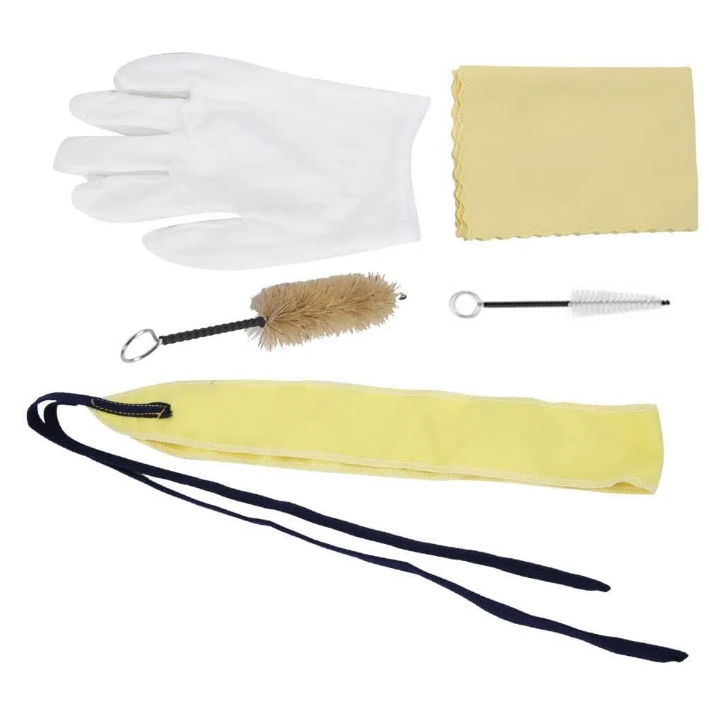 Set di Spazzole per la Pulizia della Sassofono, Set di Pulizia della Spazzola Flessibile Manutenzione dello Strumento Attraverso Panno per la Pulizia del Sax, Spazzola per Bocchino