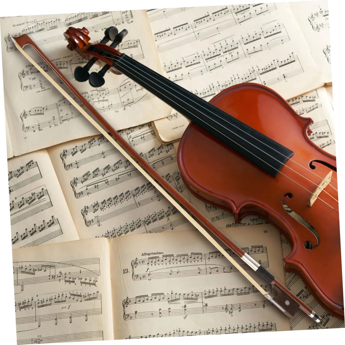 Abaodam Archetto per Violino in Legno 4/4 Archetto da Pratica per Principianti Eccellente Suono Crine Naturale