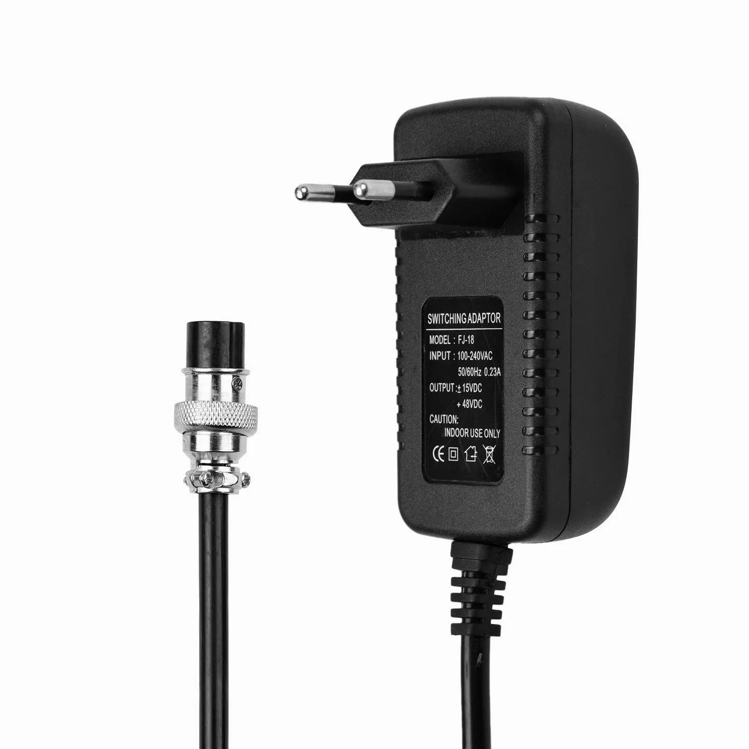 alimentatore per mixer, Console di miscelazione Alimentatore per miscelatore Adattatore CA 15 V 230 mA Connettore rotondo universale a 4 pin per 16 canali o inferiore Console di miscelazio