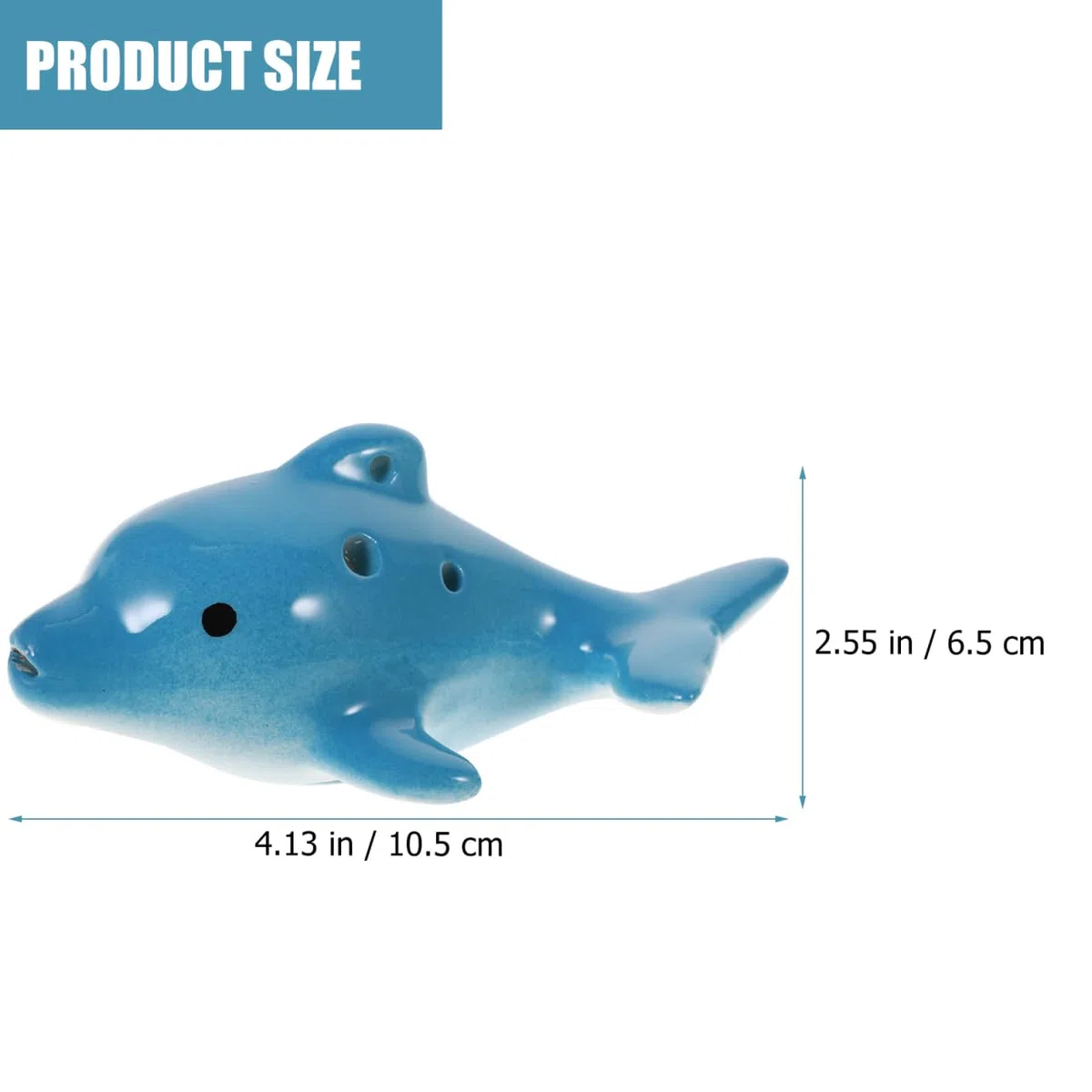 TOYANDONA Ocarina Strumento Musicale Piccolo Strumento Azzurro Ceramica