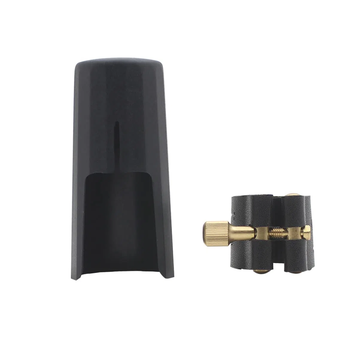 Woodwinds - Tappo per bocchino per sassofono tenore, chiusura in pelle con tappo per bocchino in plastica, per sassofono tenore