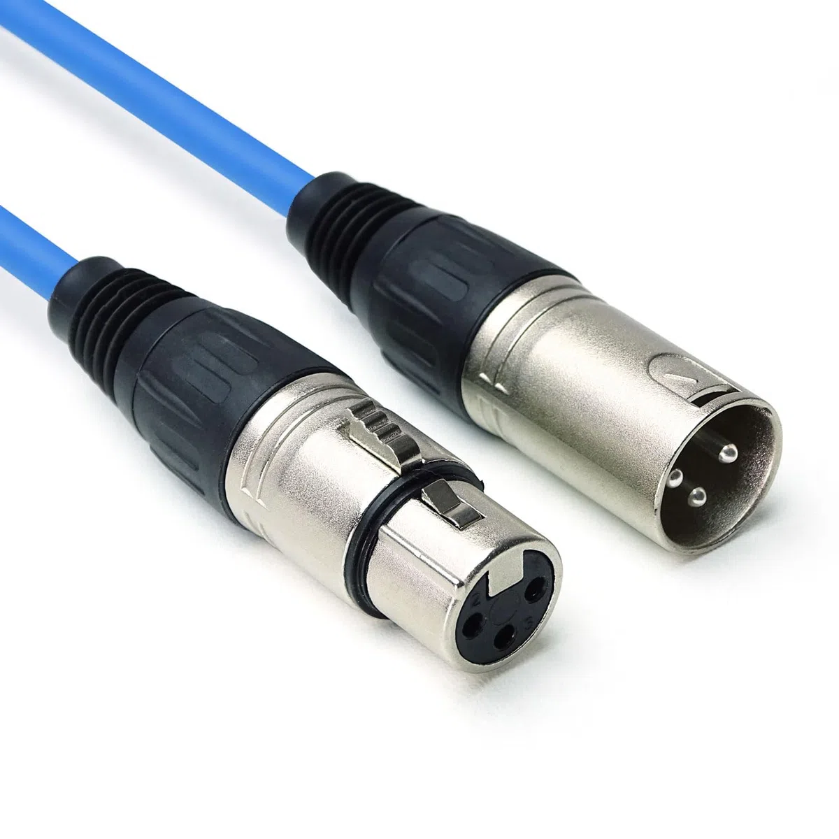 keepdrum DMX004 BL - Cavo luminoso DMX a 3 poli, 10 m, 100 Ohm, colore: Blu