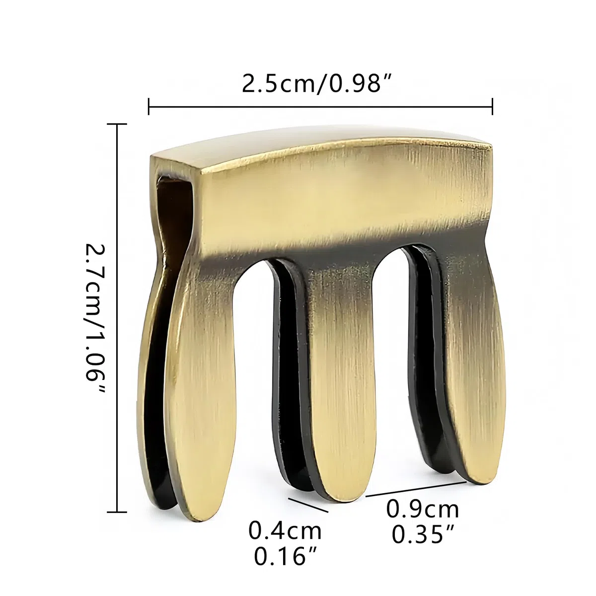 Musiin Violin Practice Mute for Volume Reduction, Violin Mute Clamp for Volume Control Practice (Bronze)