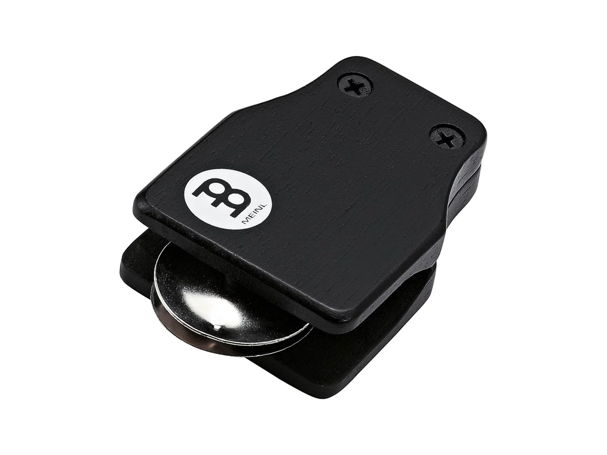 Meinl Percussion WJC1-M - Nacchere con cimbalini per cajón, misura media, colore nero