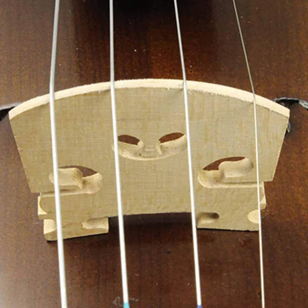 Ponte per violino, 5 pezzi in legno di acero per violino Ponte per violino Parte accessori per violino per 3/4 1/2 1/8 1/4(1/4)