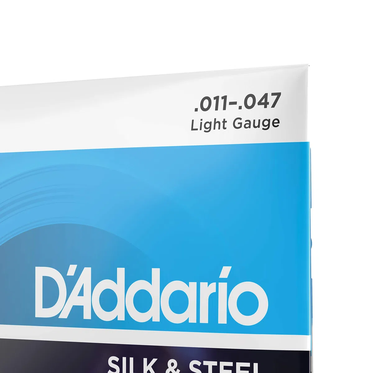 Corde per chitarra acustica D'Addario, seta e acciaio, EJ40, calibro leggero 11-47, set da 6 corde, confezione da 1