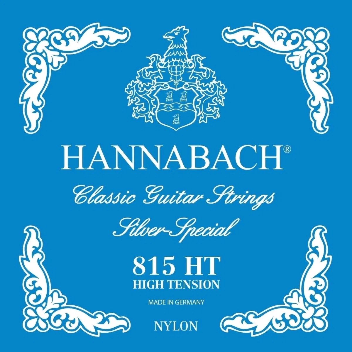 Hannabach K-Git.Saiten Satz 815 blau Nylon High Tension - Corde per chitarra classica