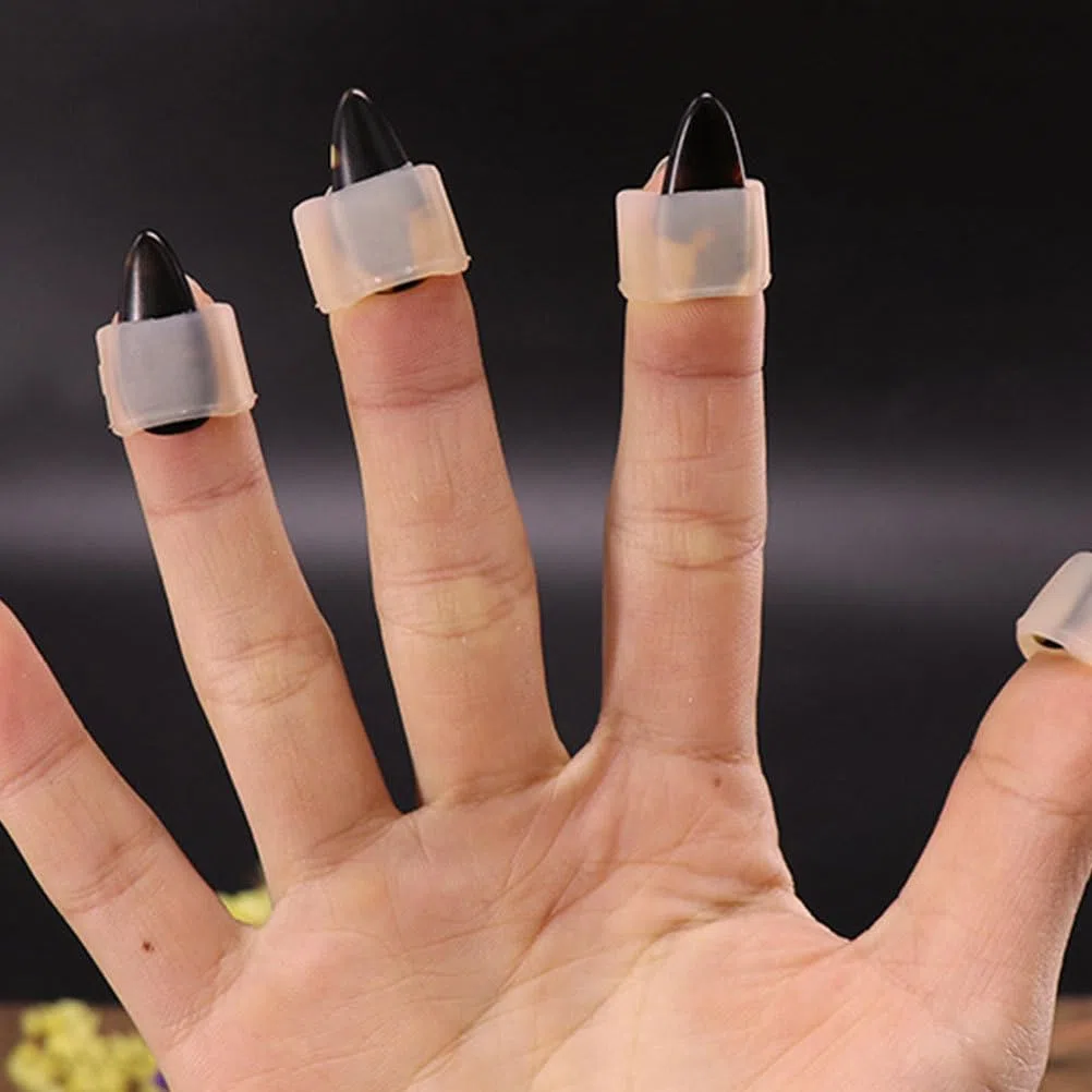 ibasenice Coperture Protettive Per Unghie Guzheng in Silicone Morbido Accessori Per Guzheng Riutilizzabili E Traspiranti Set 8 Pezzi Per Strumento a Corda Proteggi Dita Antiscivolo