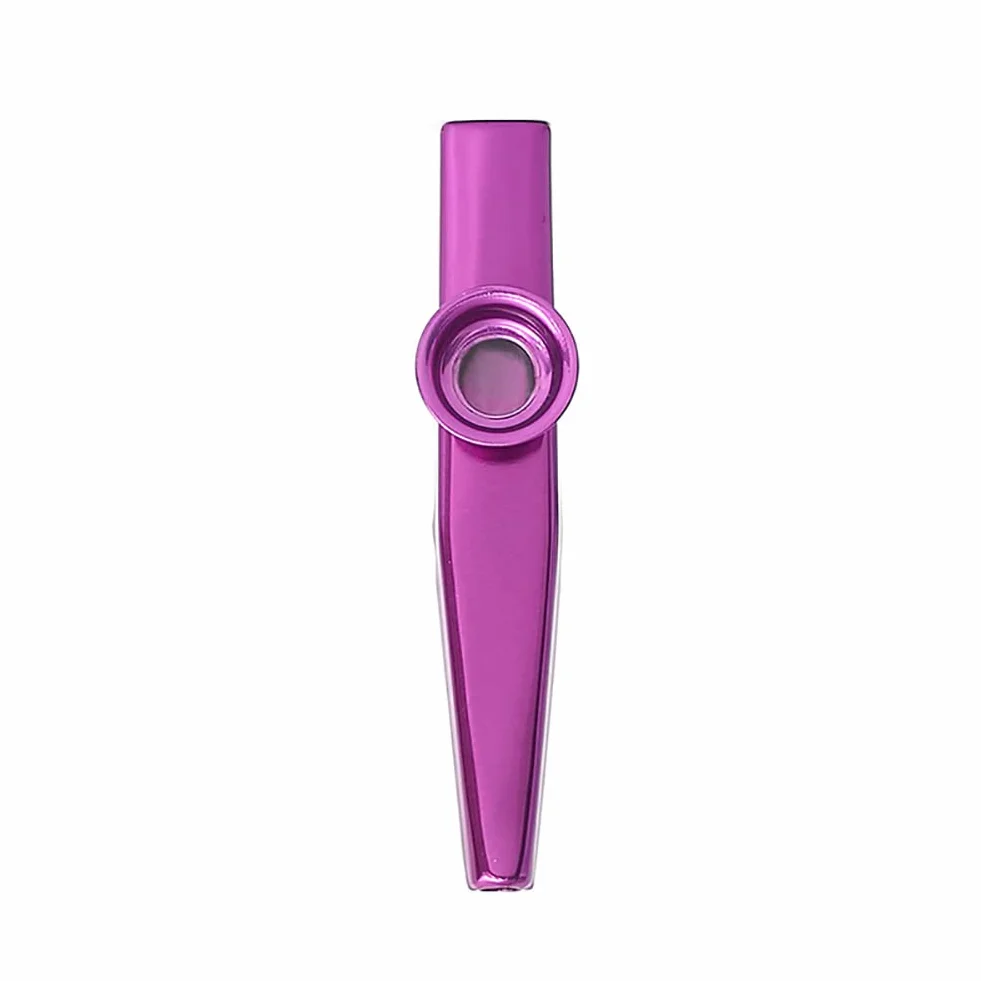 Alnicov - Kazoo in lega di alluminio, con 5 membrane, in una bella scatola per strumenti musicali, ottimo accompagnamento per ukulele, chitarra o altri strumenti musicali (viola)
