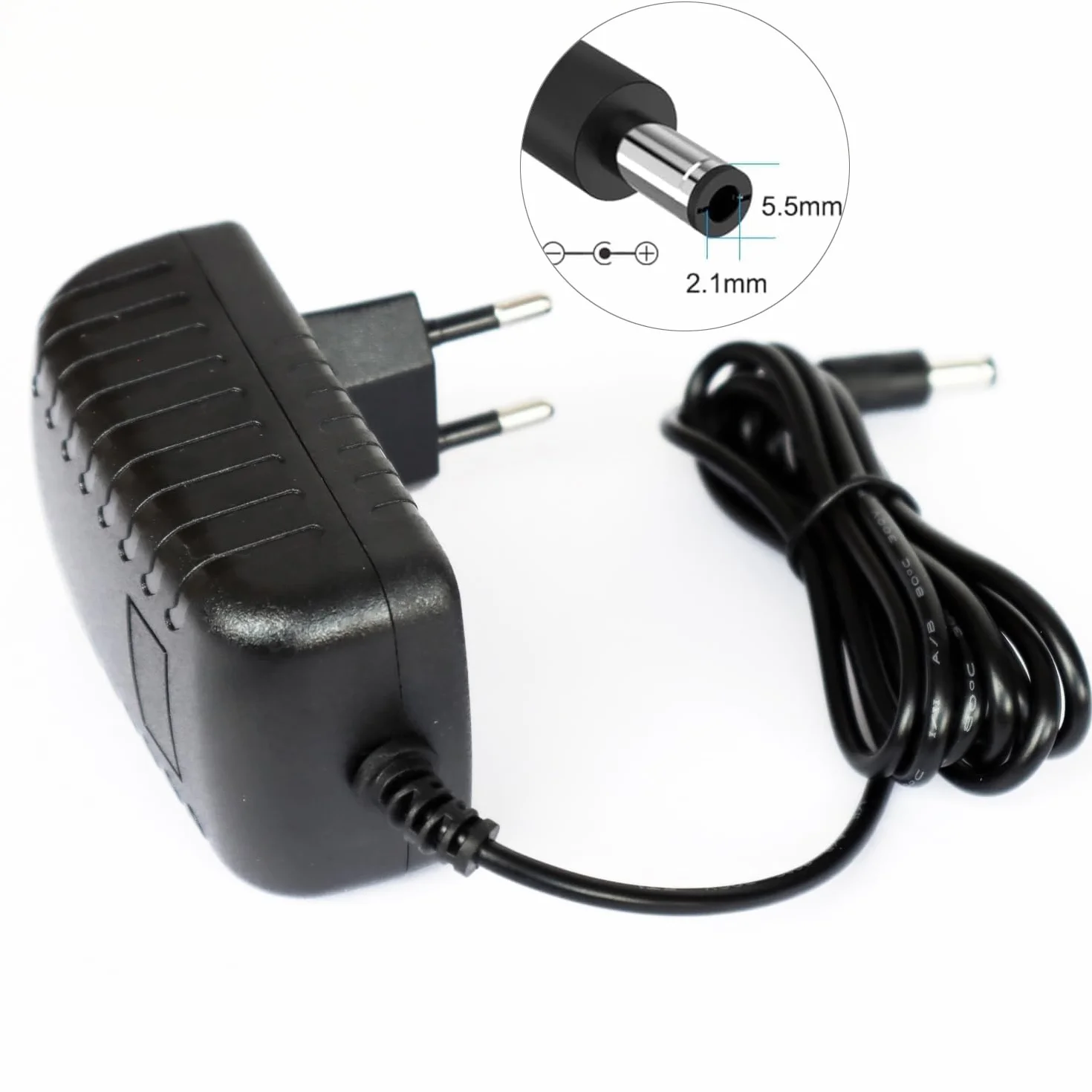 Adattatore da 12 V, cavo di ricarica compatibile con Yamaha Piano Keyboard PSR-E383, PSR-F52, PSR-E473, PSR-78, P-145, P-225, NP-15, NP-35, PA-130, PA-150b, P125, EZ-220