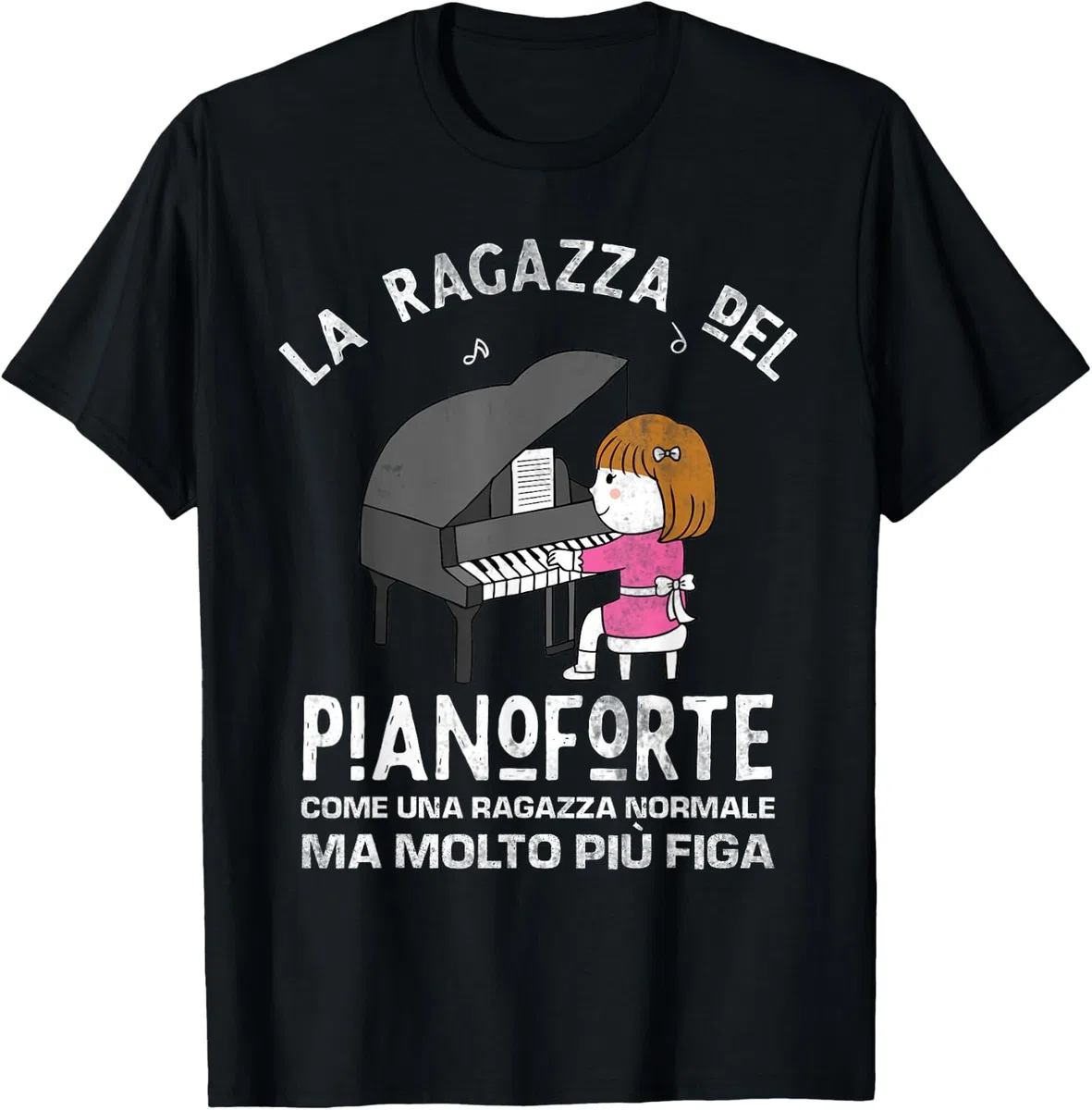 Pianista Regalo Musica Classica La Ragazza Del Pianoforte Maglietta