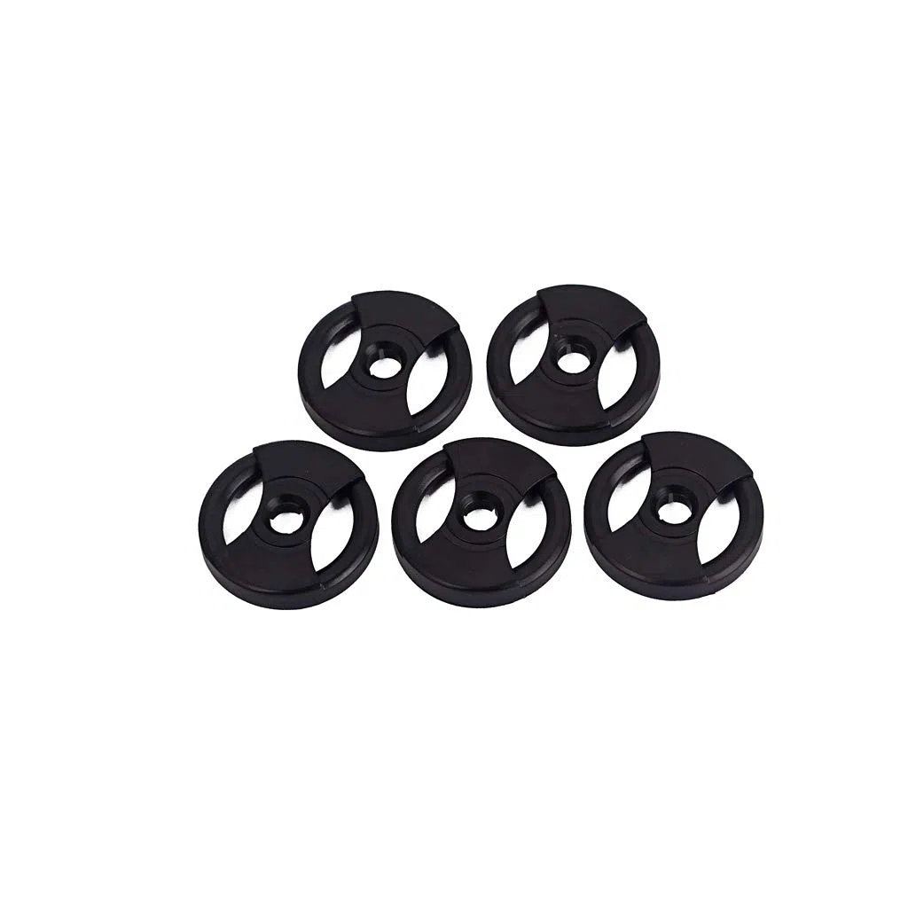 Alnicov Adattatore 45 giri per giradischi universale in vinile da 7 "confezione da 5 (nero)