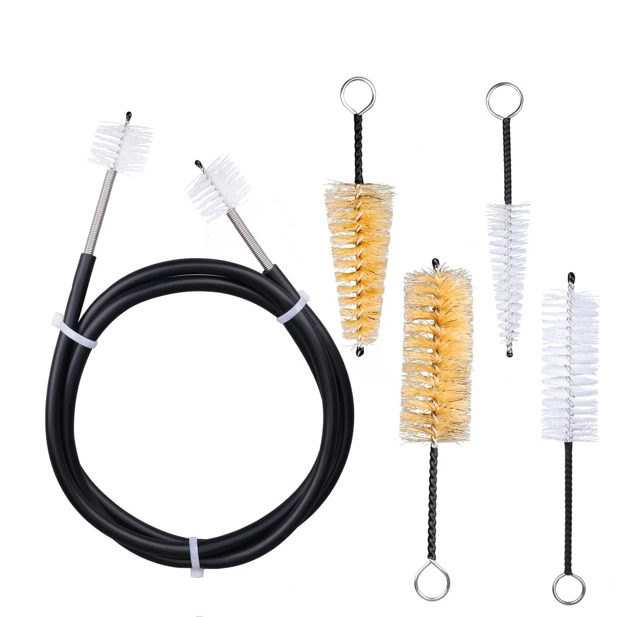 Spazzola Per La Pulizia A Spirale,Spazzole Per Pulire,Kit Per La Manutenzione E La Pulizia Della Tromba, Anche Per Tromba Pocket, Accessori Per La Cura Degli Strumenti Musicali, 5 Pezzi