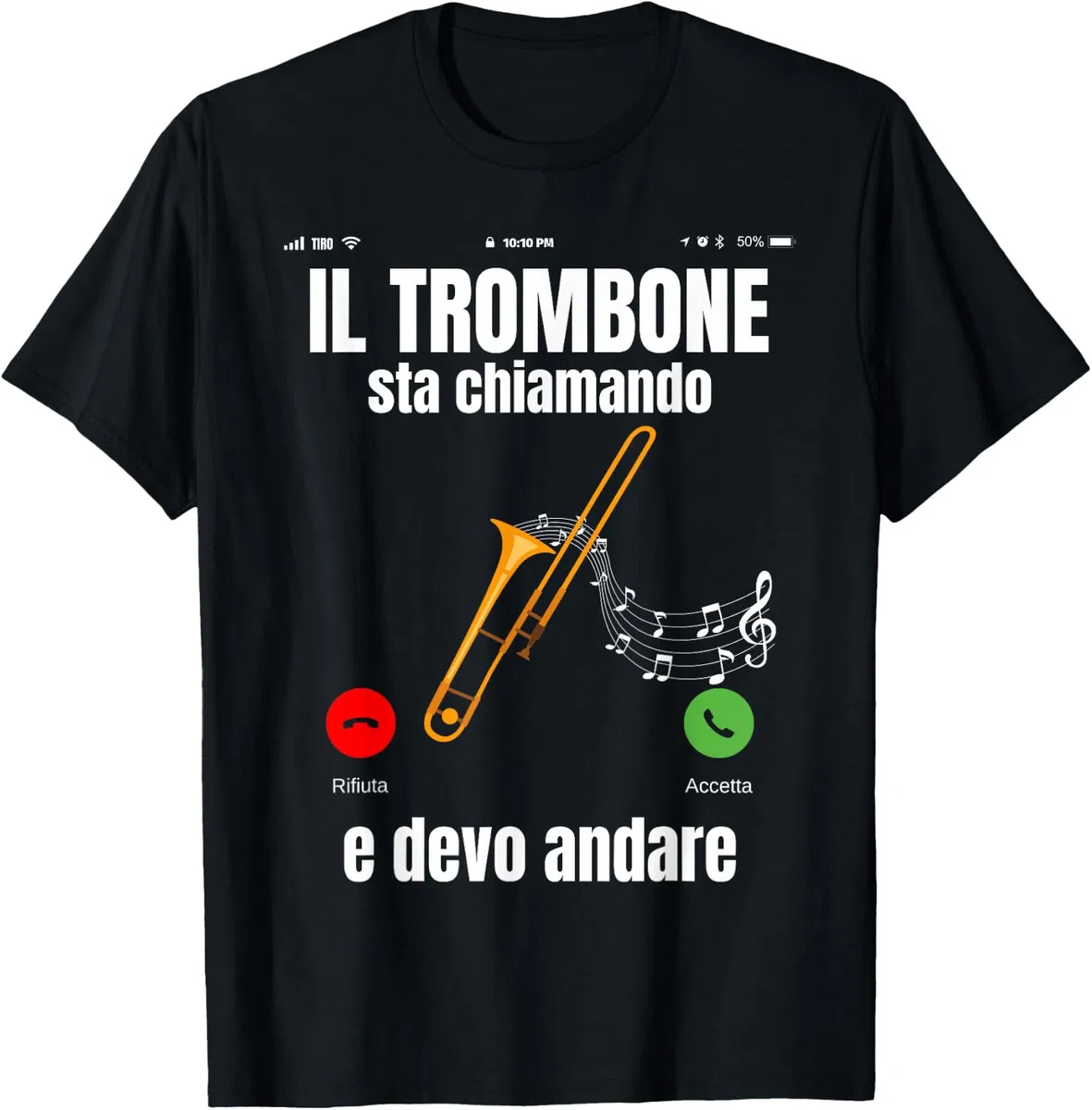 Trombone Trombonista Jazz Divertente Regalo Maglietta