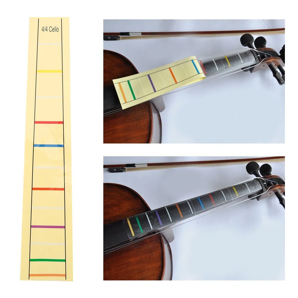 Dilwe Adesivo per Violoncello, Indicatore delle Dita, Posizione delle Dita, Accessori per Violoncello, Pratica per Principianti